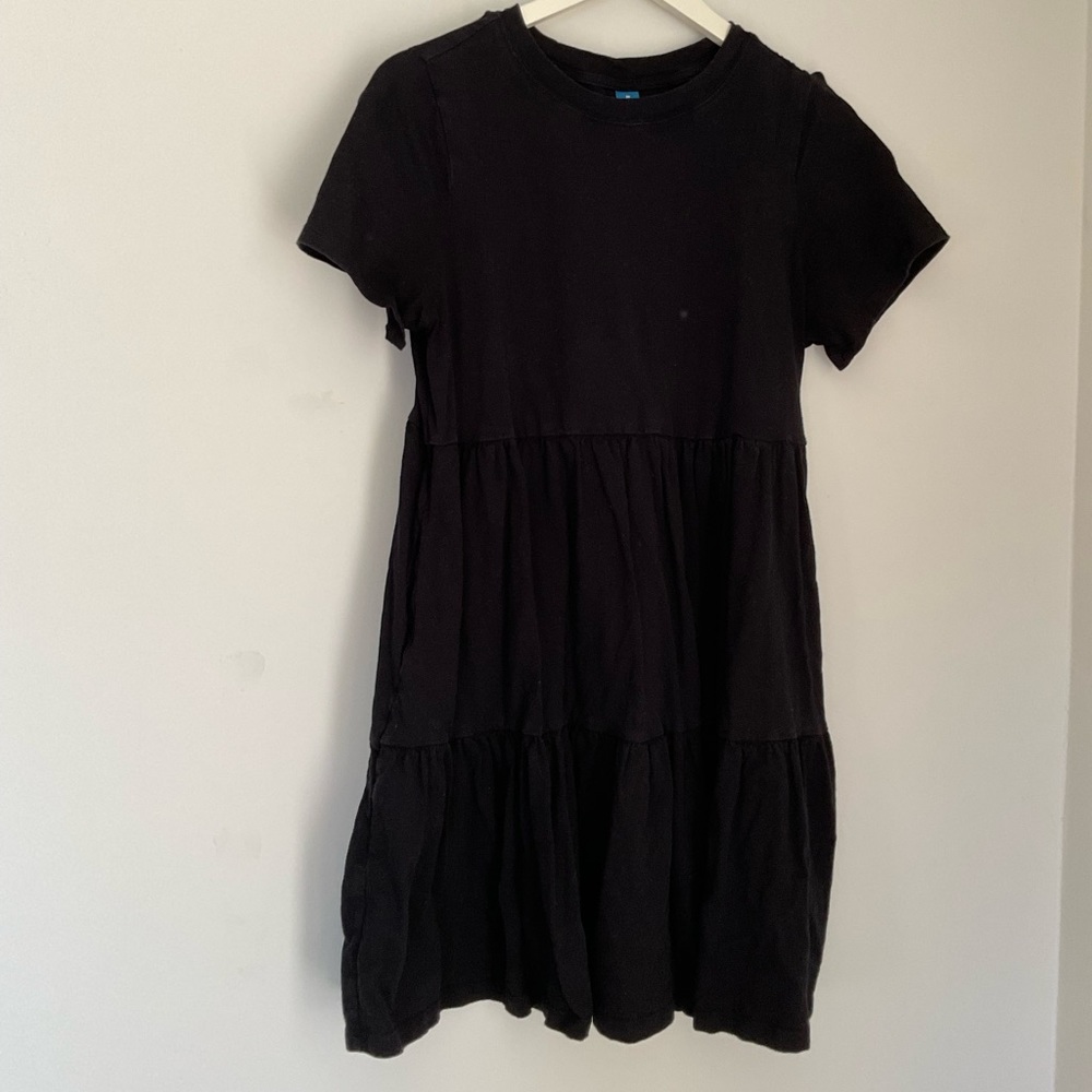 Old Navy Tiered Knit Dress - Black - Medium - NWOT